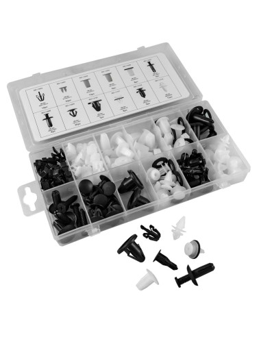 ESTUCHE DE CLIPS PLÁSTICOS MITSUBISHI 134PCS