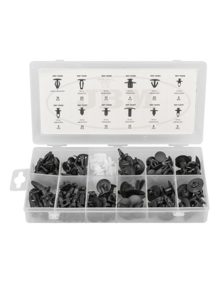ESTUCHE DE CLIPS PLÁSTICOS NISSAN 139PCS