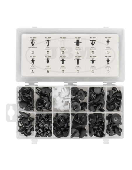 ESTUCHE DE CLIPS PLÁSTICOS NISSAN 139PCS