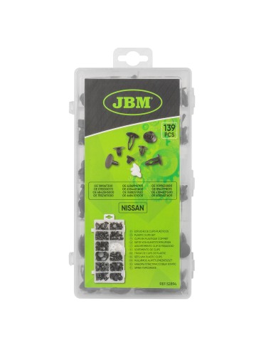 ESTUCHE DE CLIPS PLÁSTICOS NISSAN 139PCS