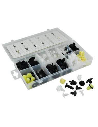 ESTUCHE DE CLIPS PLÁSTICOS HONDA 150PCS
