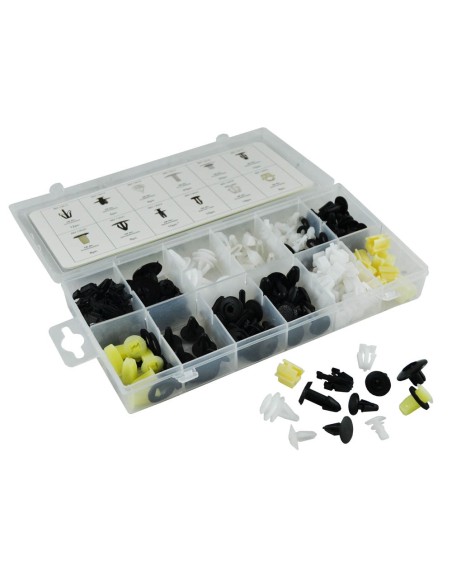 ESTUCHE DE CLIPS PLÁSTICOS HONDA 150PCS
