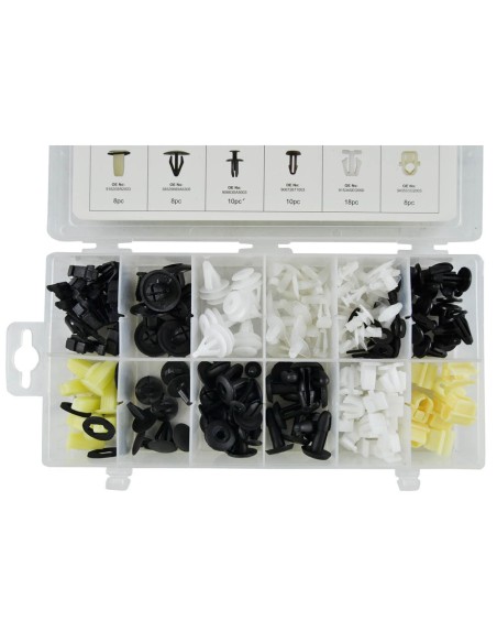 ESTUCHE DE CLIPS PLÁSTICOS HONDA 150PCS