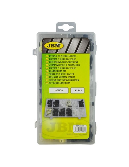 ESTUCHE DE CLIPS PLÁSTICOS HONDA 150PCS