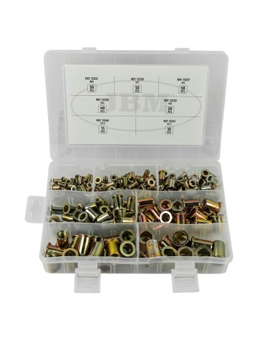 ESTUCHE DE REMACHES TUERCA 235PCS