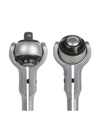 CARRACA DE 1/4" CON CABEZAL GIRATORIO DE 72 DIENTES 145MM