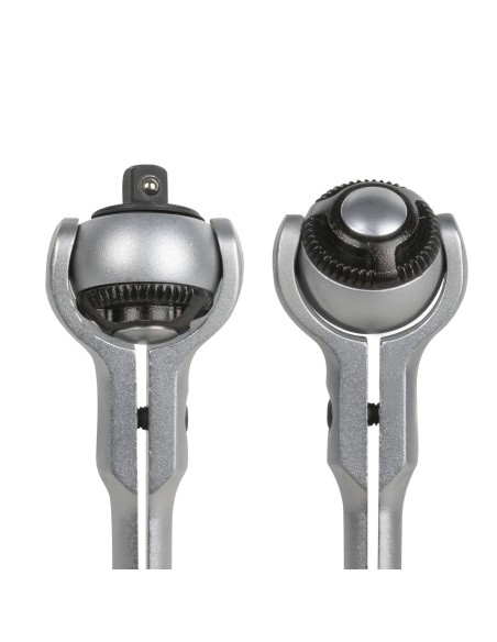 CARRACA DE 1/4" CON CABEZAL GIRATORIO DE 72 DIENTES 145MM