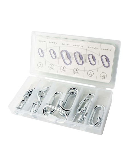 ESTUCHE DE MOSQUETONES CON ROSCA 20PCS