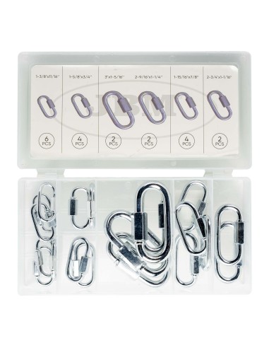 ESTUCHE DE MOSQUETONES CON ROSCA 20PCS