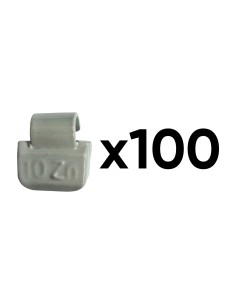 CAJA DE 100 CONTRAPESAS ZINC GRAPA 10GR. ESPECIAL LLANTA ALEACIÓN