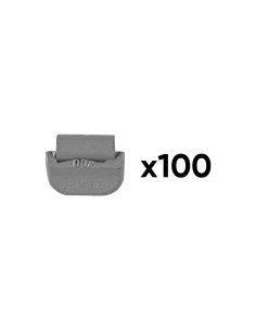 CAJA DE 100 CONTRAPESAS ZINC GRAPA 10GR. ESPECIAL LLANTA UNIVERSAL
