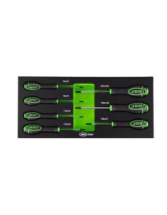 SET DE 7 DESTORNILLADORES EN TORX CON MÓDULO EVA CARBONO