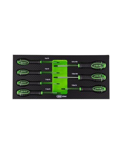SET DE 7 DESTORNILLADORES EN TORX CON MÓDULO EVA CARBONO