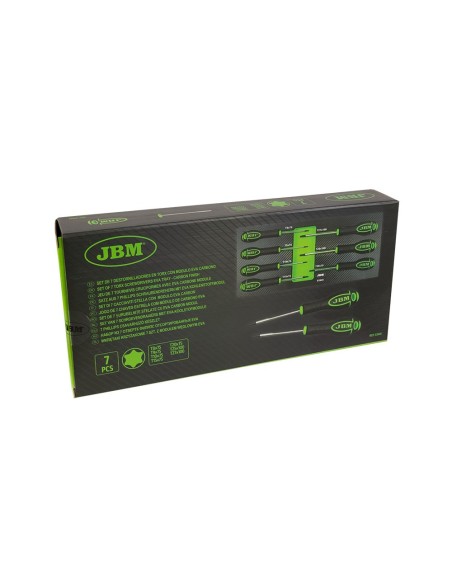 SET DE 7 DESTORNILLADORES EN TORX CON MÓDULO EVA CARBONO