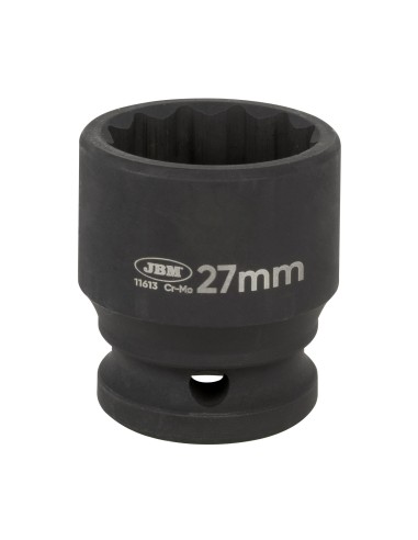 VASO DE IMPACTO CORTO DE 12 CARAS - 1/2" 27MM