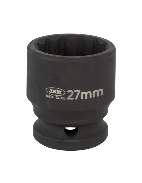 VASO DE IMPACTO CORTO DE 12 CARAS - 1/2" 27MM