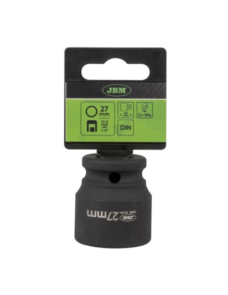 VASO DE IMPACTO CORTO DE 12 CARAS - 1/2" 27MM