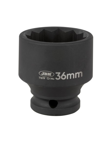 VASO DE IMPACTO CORTO DE 12 CANTOS - 1/2" 36MM