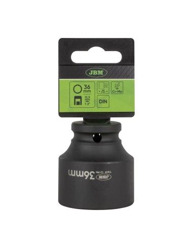 VASO DE IMPACTO CORTO DE 12 CANTOS - 1/2" 36MM