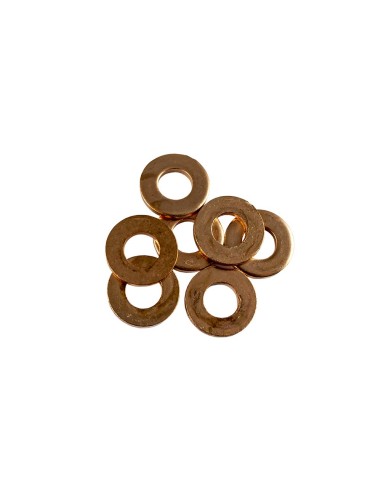 BOLSA DE 50 ARANDELAS DE COBRE PARA INYECTORES (15,5 X 7,5 X 2,0MM)