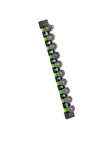 JUEGO DE 10 PUNTAS CORTAS TORX CON VASO DE 3/8"