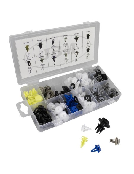 ESTUCHE DE CLIPS BMW/MINI PARA PANEL DE PUERTA/MOLDURA 92PCS