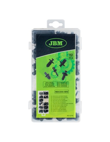 ESTUCHE DE CLIPS MERCEDES-BENZ PARA TAPICERÍA 151PCS