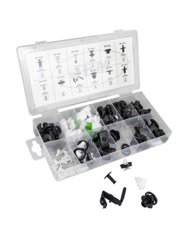 ESTUCHE DE CLIPS VAG/SEAT/SKODA PARA PANEL DE PUERTA/MOLDURA/TAPICERÍA 79PCS