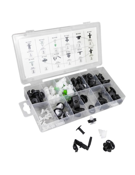 ESTUCHE DE CLIPS VAG/SEAT/SKODA PARA PANEL DE PUERTA/MOLDURA/TAPICERÍA 79PCS