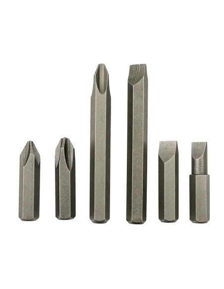ESTUCHE METÁLICO CON DESTORNILLADOR DE IMPACTO DE 1/2" Y JUEGO DE 6 PUNTAS