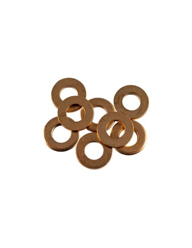 BOLSA DE 50 ARANDELAS DE COBRE PARA INYECTORES (15,0 X 7,5 X 2,0MM)