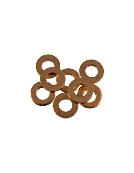 BOLSA DE 50 ARANDELAS DE COBRE PARA INYECTORES (15,0 X 7,5 X 2,0MM)