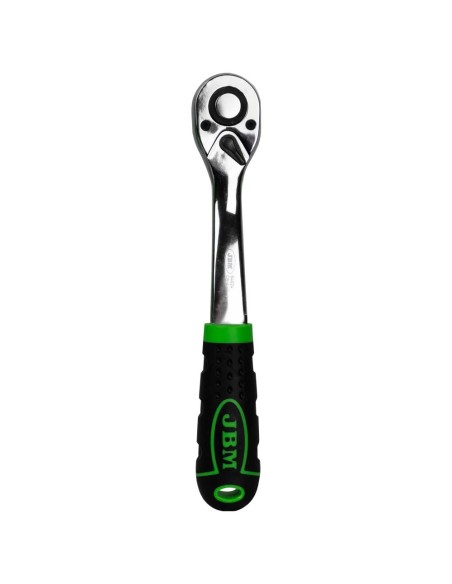 CARRACA DE 1/2" CON CABEZAL DE 72 DIENTES 255MM CROMADA