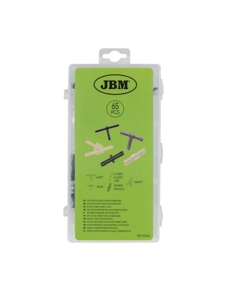 ESTUCHE DE CONECTORES DE MANGUERA 65PCS