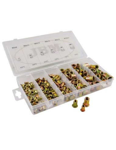ESTUCHE DE REMACHES TUERCA 150PCS
