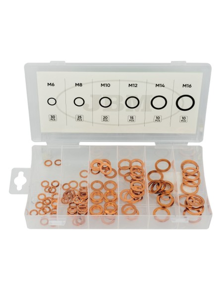 ESTUCHE DE ARANDELAS DE COBRE 110PCS