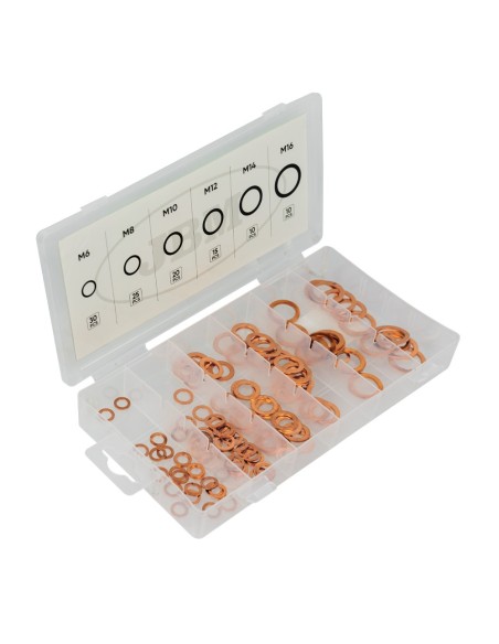 ESTUCHE DE ARANDELAS DE COBRE 110PCS