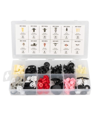 ESTUCHE DE CLIPS PLÁSTICOS TOYOTA/LEXUS 89PCS