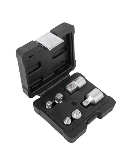 SET DE 6 ADAPTADORES DE 1/4", 3/8", 1/2" Y 3/4"