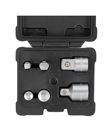 SET DE 6 ADAPTADORES DE 1/4", 3/8", 1/2" Y 3/4"