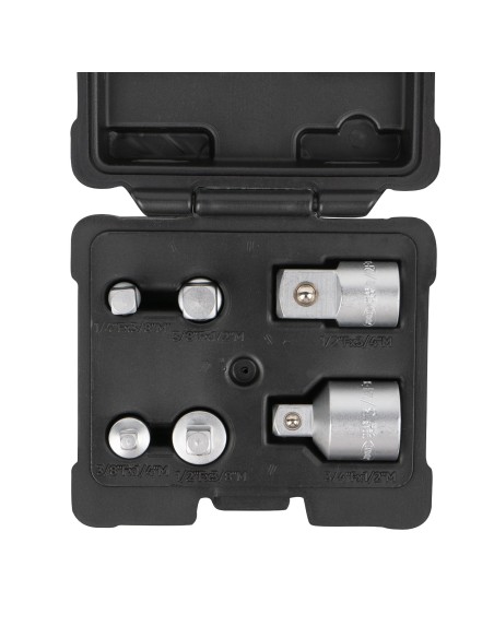 SET DE 6 ADAPTADORES DE 1/4", 3/8", 1/2" Y 3/4"