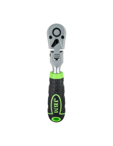 CARRACA DE 1/4" ARTICULADA CON CABEZAL DE 72 DIENTES 165MM