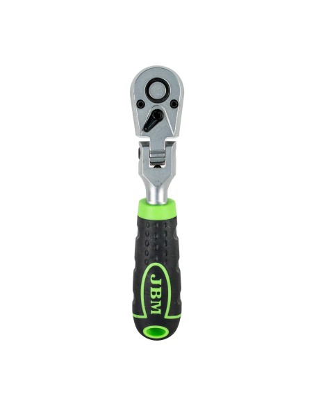 CARRACA DE 1/4" ARTICULADA CON CABEZAL DE 72 DIENTES 165MM