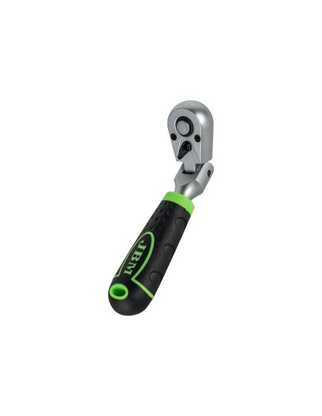 CARRACA DE 1/4" ARTICULADA CON CABEZAL DE 72 DIENTES 165MM