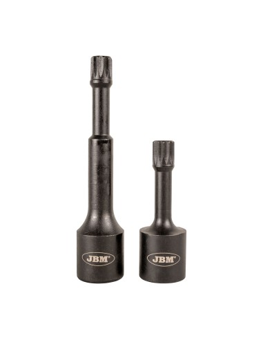 1/2" VASOS DE IMPACTO ESPECIAL PARA TORNILLOS SPLINE (XZN) M12 2/PCS