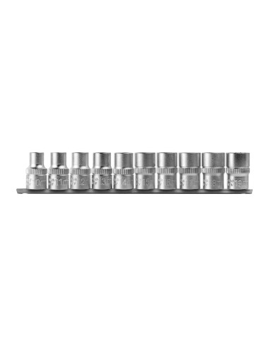 JUEGO DE 10 VASOS DE 12 CANTOS DE 1/2"
