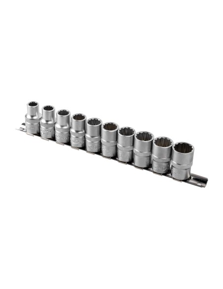JUEGO DE 10 VASOS DE 12 CANTOS DE 1/2"