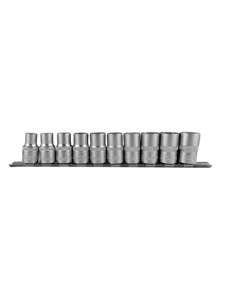JUEGO DE 10 VASOS HEXAGONALES DE 1/2"