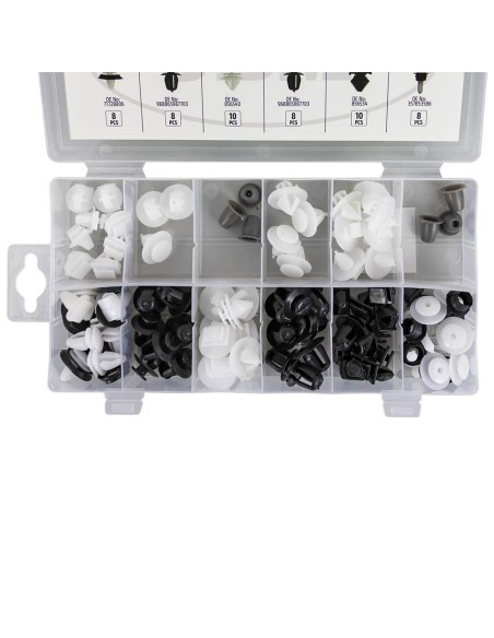 ESTUCHE DE CLIPS PEUGEOT/CITROËN PARA MOLDURA 80PCS