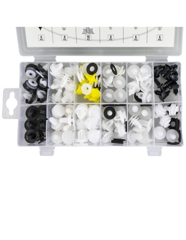 ESTUCHE DE CLIPS PEUGEOT/CITROËN PARA PANEL DE PUERTA 93PCS